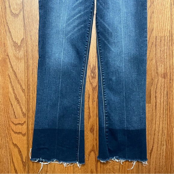 Spanx Cropped Flare Jeans with frayed hem in medium wash size XS - Picture 5 of 15
